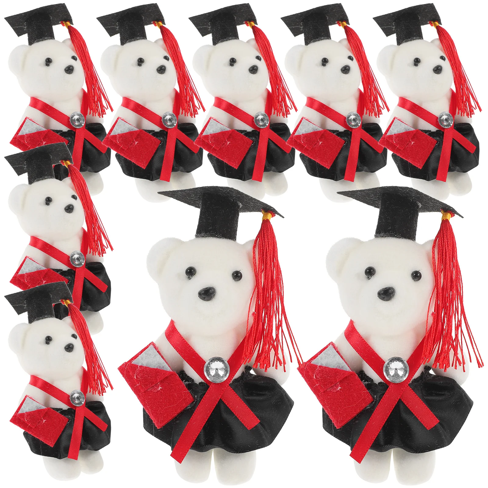 

10Pcs Small Bear Shape Bouquet Accessories Unique Special Graduation Theme Celebration Supplies Small Bear