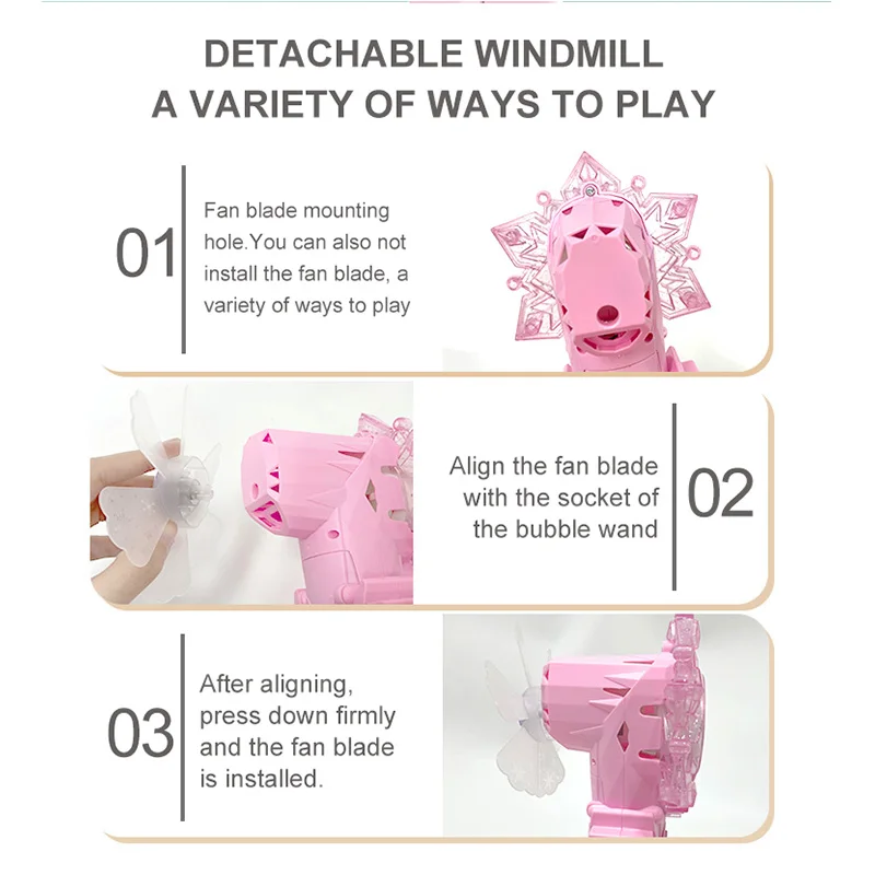 Zabawka dmuchająca bąbelki w kształcie wiatraka w kształcie płatka śniegu - automatyczny wyjściu piany Idealny prezent dla dzieci (woda do bąbelków nie jest w zestawie)
