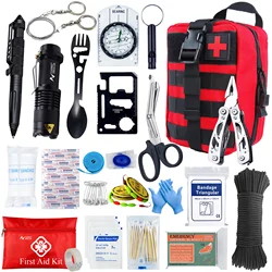 Sanke Rescue First Aid Kit Molle Pouch Outdoor IFAK Bag TrainiBag Trauma Molle Utility Emergency Tool Pouches for Camping Hiking