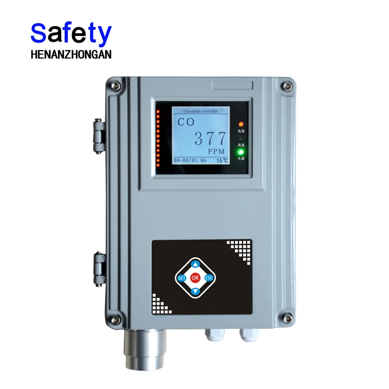 

infrared CO2 0-5000ppm integrated gas analyzer controller with sound & light a-l-a-r-m QD6380II