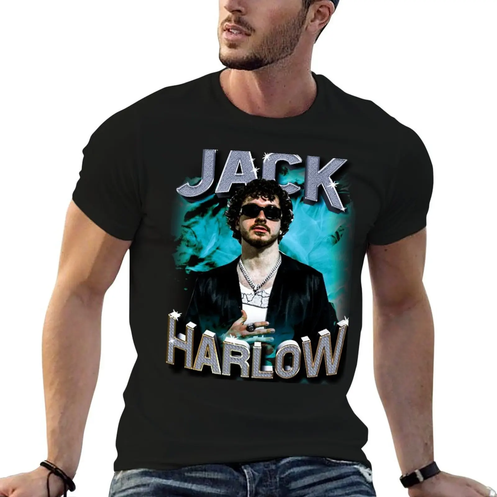 

Jack Harlow Active T-Shirt man graphic t shirt t shirts for man cotton funny man t shirts cotton T-shirt