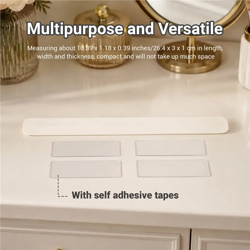 A33Z-4 Pcs Adhesive Sliders For Cabinets Pull Out Drawer Organizer Accessories Basket Office Glide Cabinet Tracks Adhesive