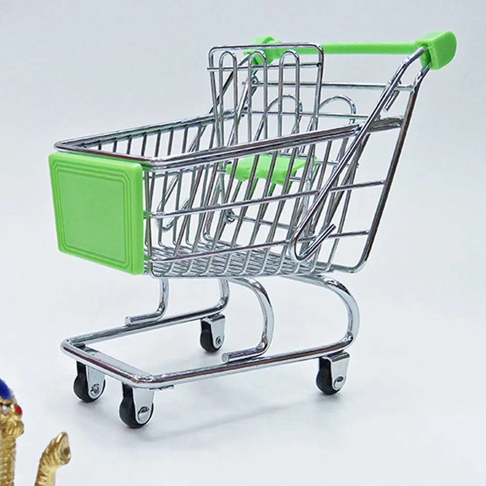 1Pcs Mini Iron Art Trolley Shape Food Basket Creative Fried Snacks Holder Storage Container for Restaurant Bar