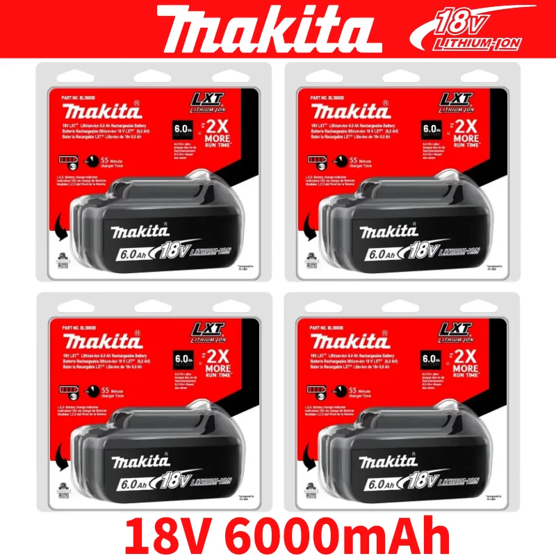 

NEW 100% Original Makita 18V Battery 6.0Ah Rechargeable BL1830B BL1840B BL1850B BL1850 Power Tools