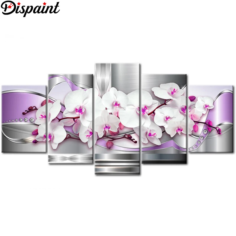 Dispaint 5pcs Full Square/Round Drill 5D DIY Diamond Painting 