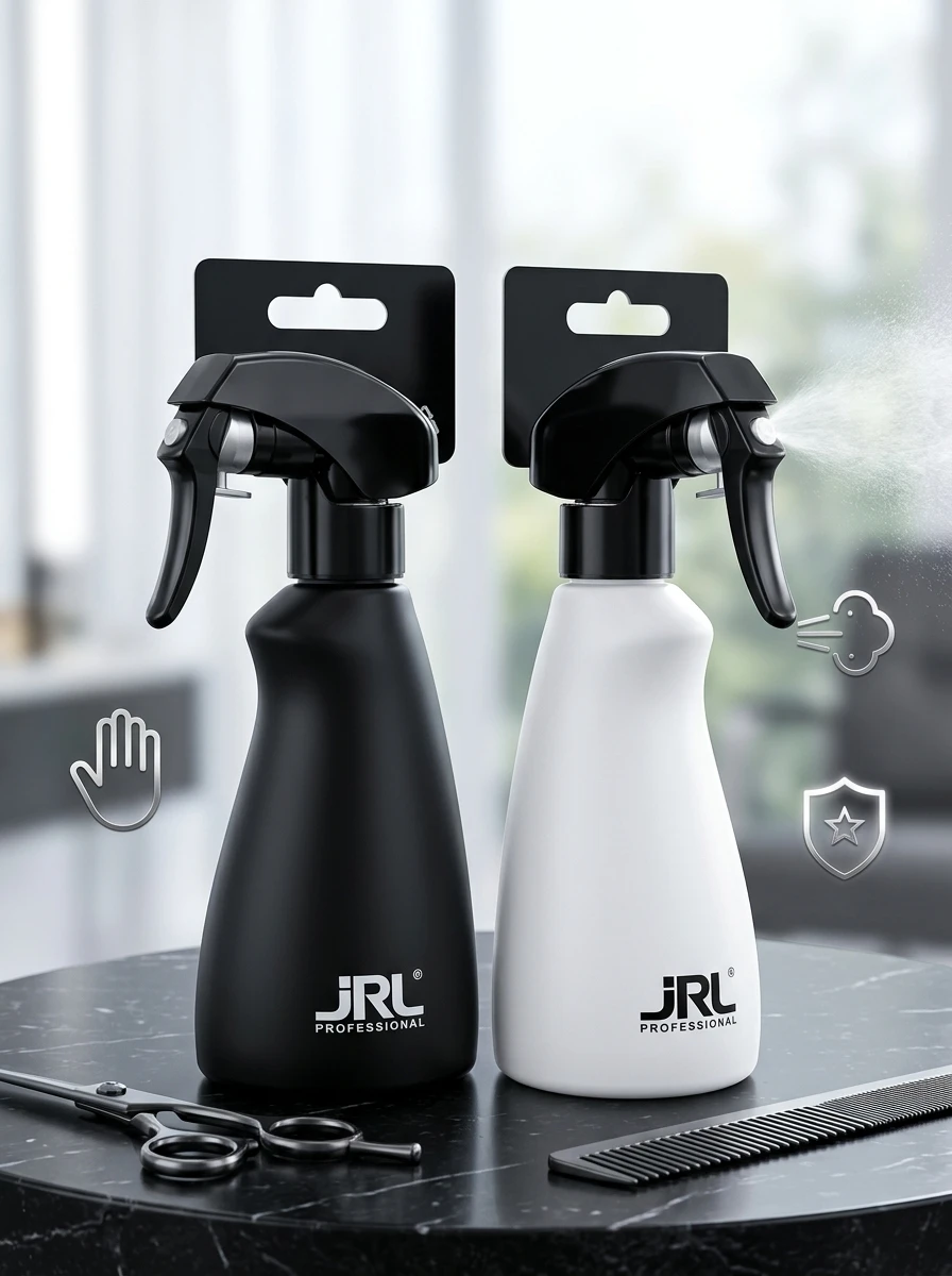 JRL Barber Spray Bottle Continuous Fine Mist Water Sprayer Salon Hairdressing Empty Refillable Hair Stylist Tool