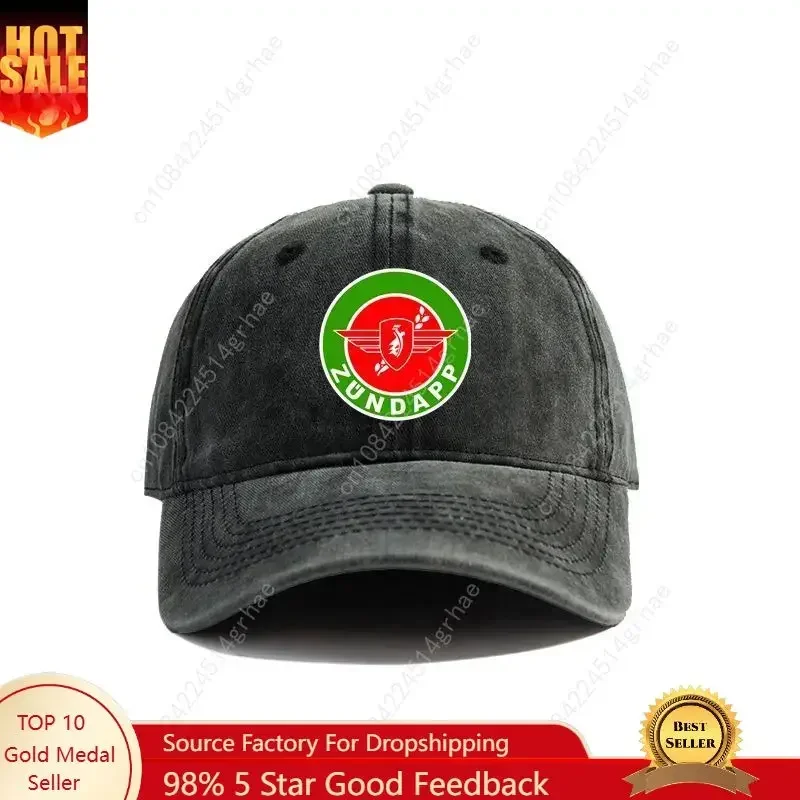 Zundapp Motorcycle Baseball Cap Summer Distressed Dad Hats Men Outdoor Adjustable Cotton Caps Outdoor Sun Protection
