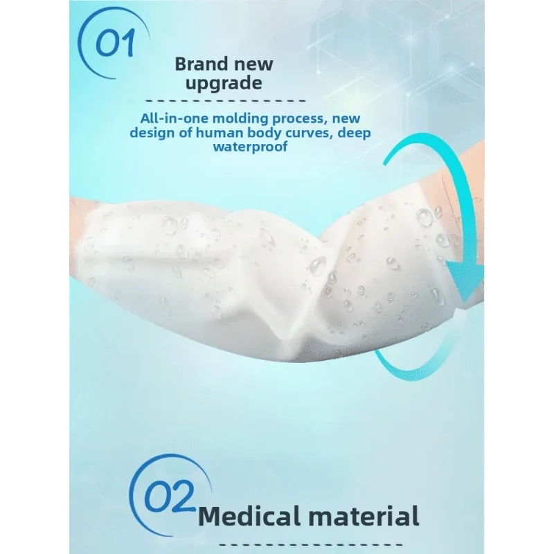 مقاوم للماء غطاء للأكمام الذراع سيليكون حامي دش حمام الرعاية اليومية قابل للتعديل قابلة لإعادة الاستخدام العالمي صالح مريحة التمريض الذراع