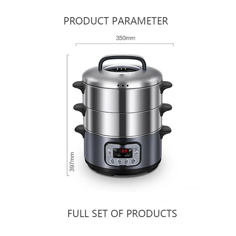 Electric heating lunch box, 220V, 1500W,mini rice cooker, suitable for dumplings,soup,porridge,cooking,food steamer and heater view 4