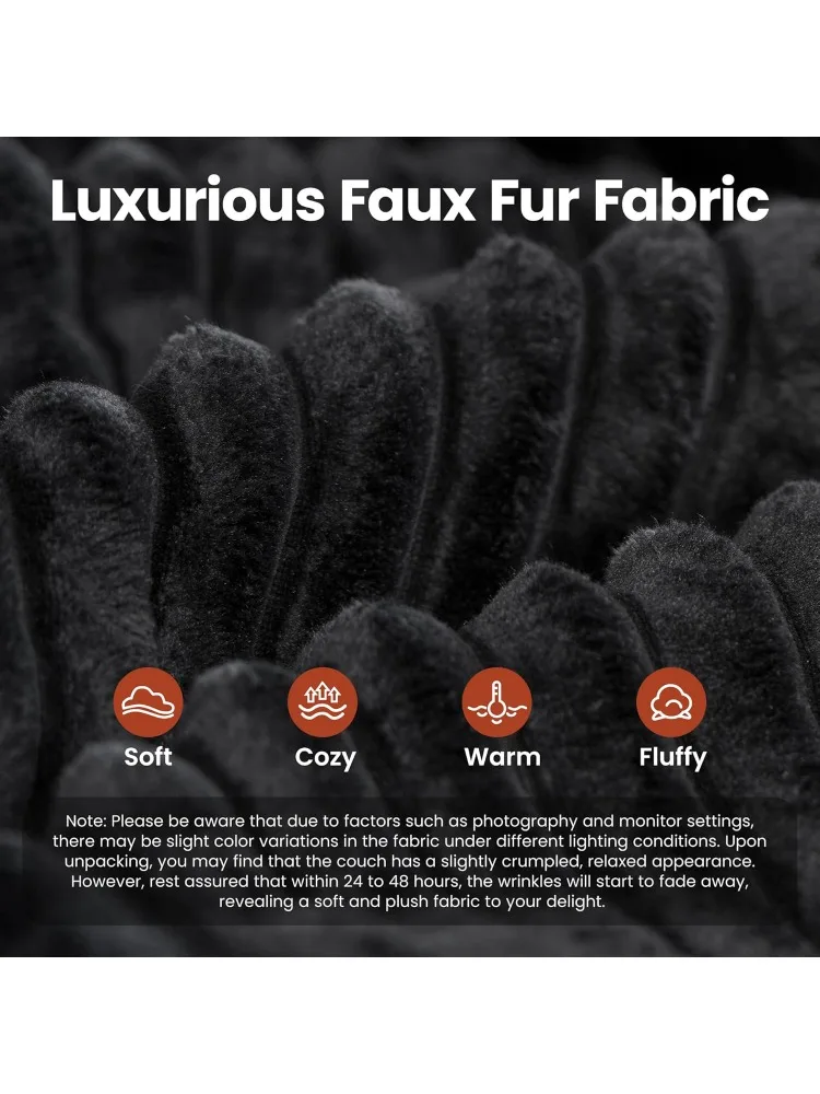 Модульный секционный диван 105 дюймов с утолщенной подушкой для сиденья, облачный диван с глубоким сиденьем, современные диваны L-образной формы с шезлонгом