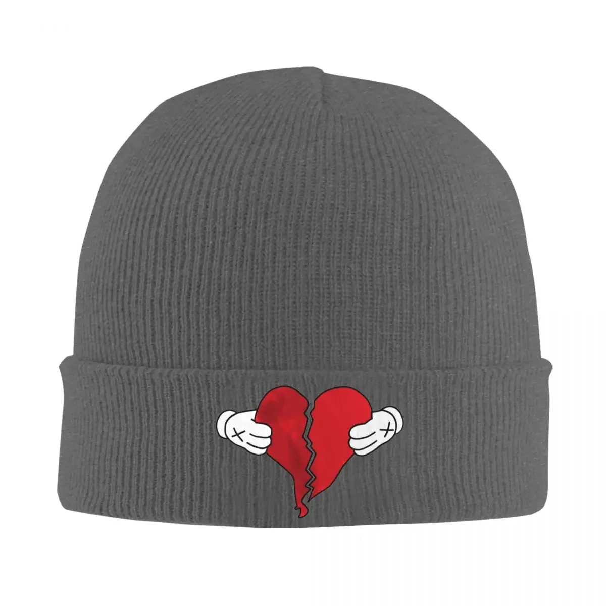 808s and Heartbreak Kanye West Knit Hat Beanie Autumn Winter Hat Warm Street Hand and Broken Heart Hip Hop Caps for Men Women