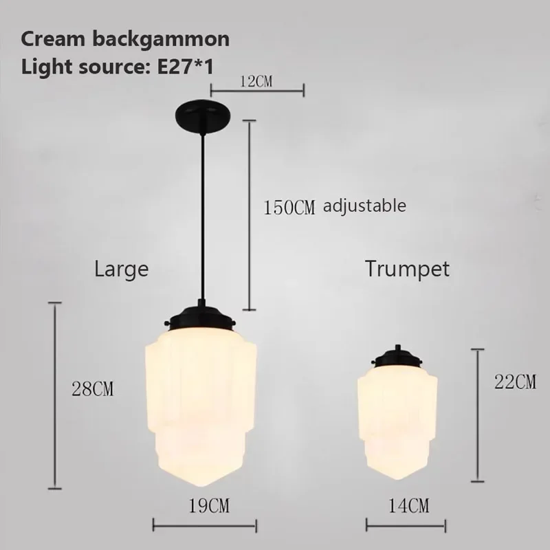 Moderno led pingente de vidro luz minimalista creme pendurado lâmpadas para sala estar quartos cabeceira restaurante luminárias