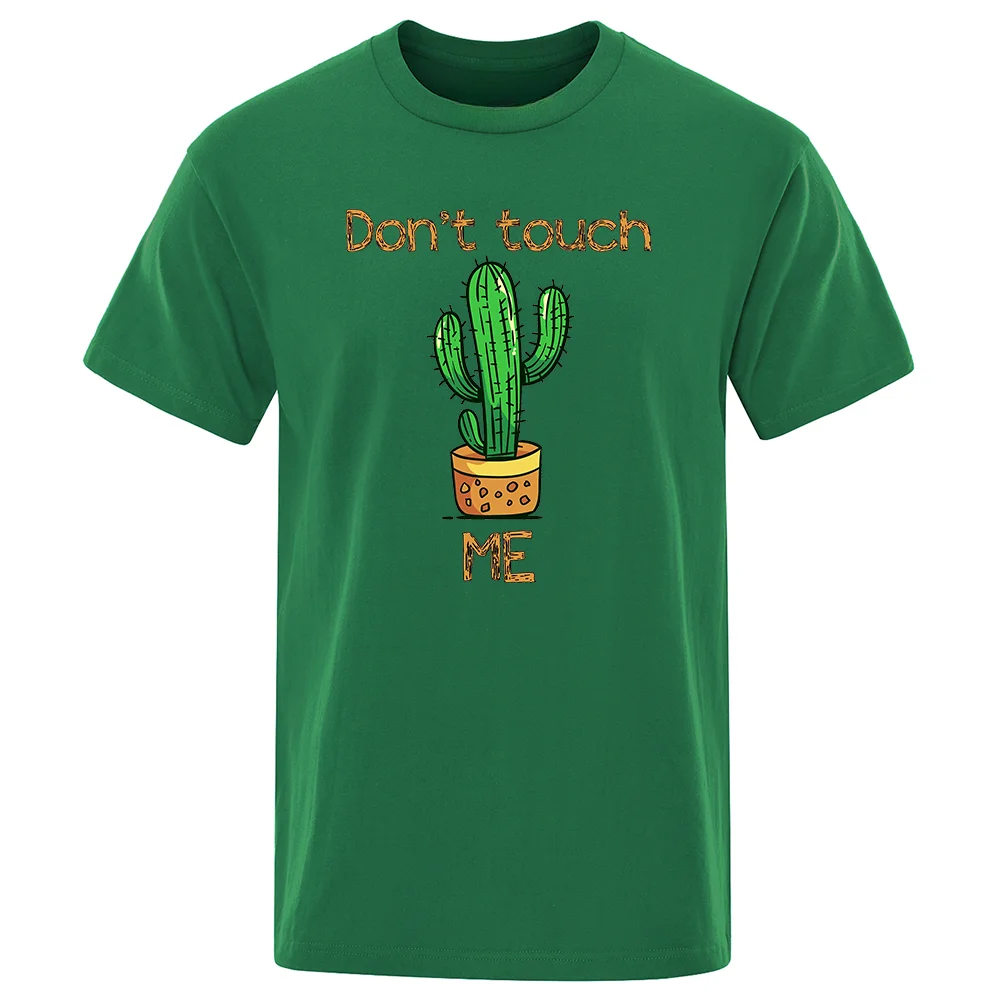 

Green Vibrant Cactus Printed Man T Shirts Loose Brand Cool Clothing S-5XL Fashion T-shirts Male Casual Summer New Tee ShirtShort