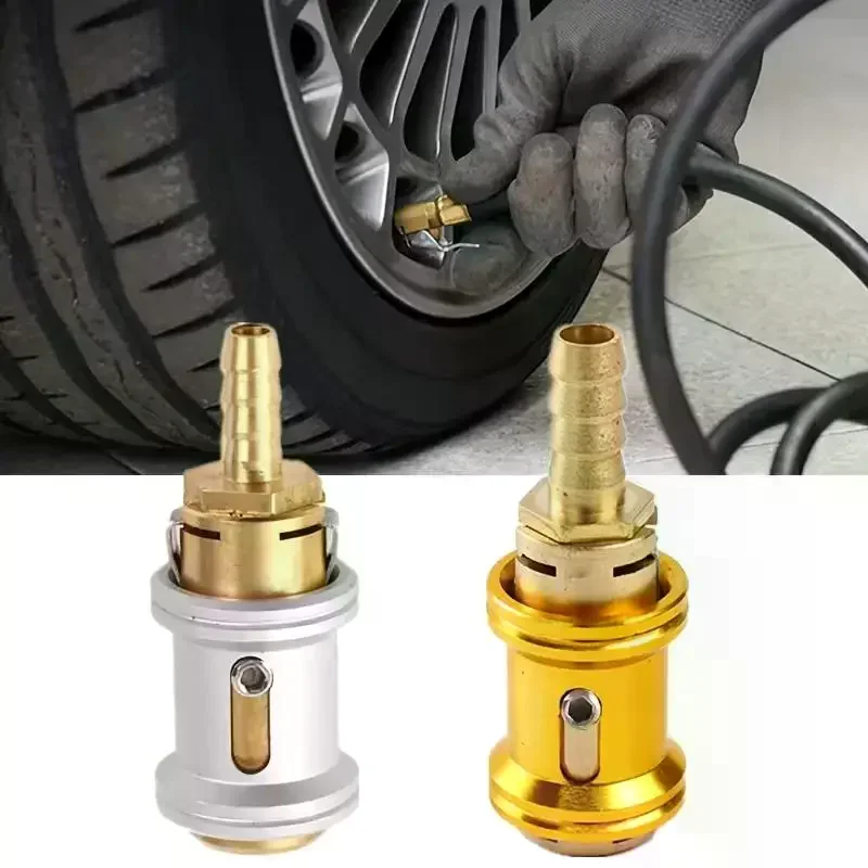 6.5/8mm Car Tire Valve Clip Pump Nozzle Clamp Solid Brass Air Chuck Inflator Pump Adapter Quick Connect The Inflation Connector