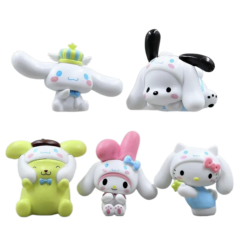 

New Sanrio Pochacco Dog Transformation Large Ear Dog DIY Accessories Cream Glue Birthday Cake Decoration Ornaments