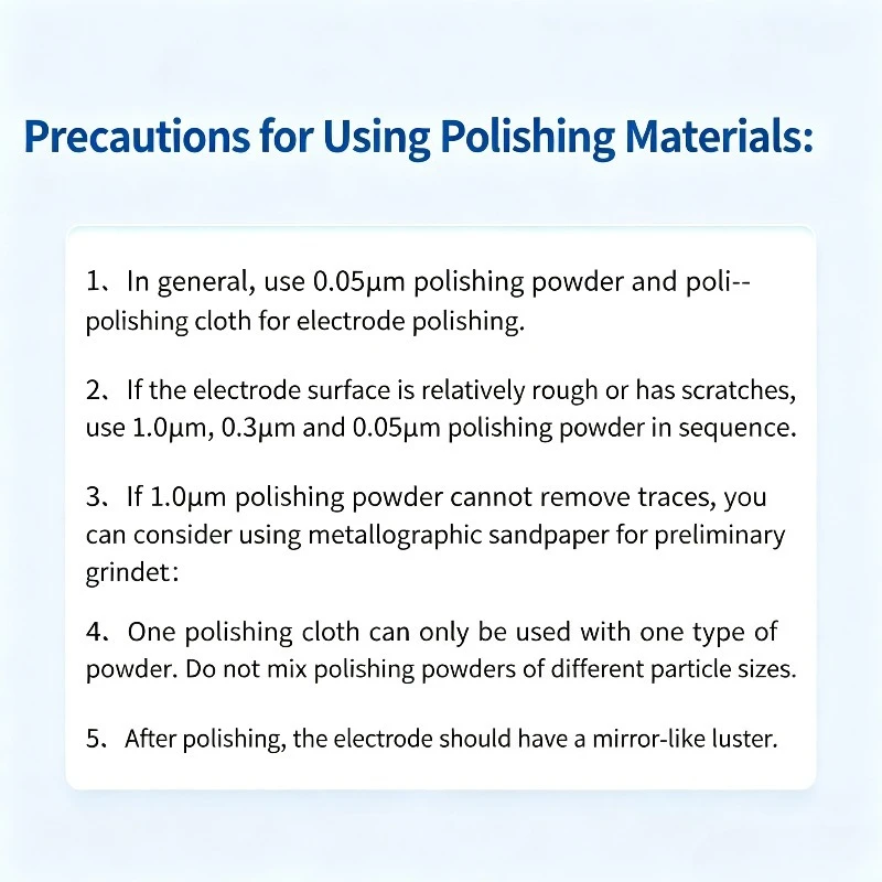 Alumina Polishing Powder for Electrodes, Polishing Tools for Glassy Carbon Electrode & Platinum Electrode Electrochemical Test