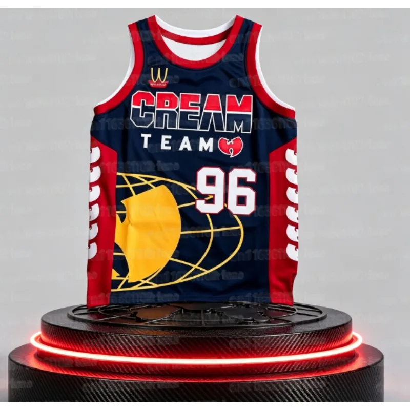 2026-2027 Wu Tang Family Basketball-Trainings-Sportbekleidung, ärmelloses Shirt für Erwachsene, Hip-Hop-Style-Familien-Freizeit-Top-Weste – Detail 3