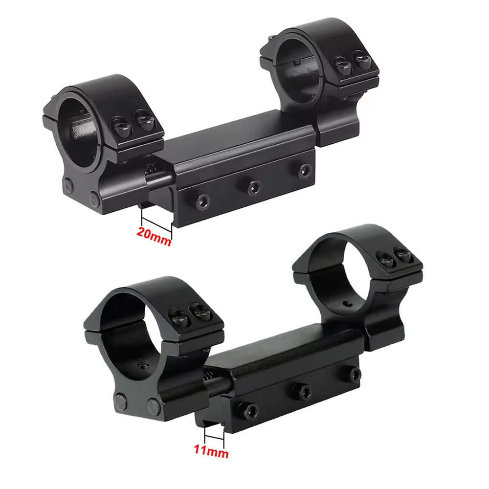 2Pair Scope Mounts for 11mm 20mm Picatinny Rail Scope Tube Dia 25.4mm 30mm Ring Mounting for Riflescope Flashlight Accessories