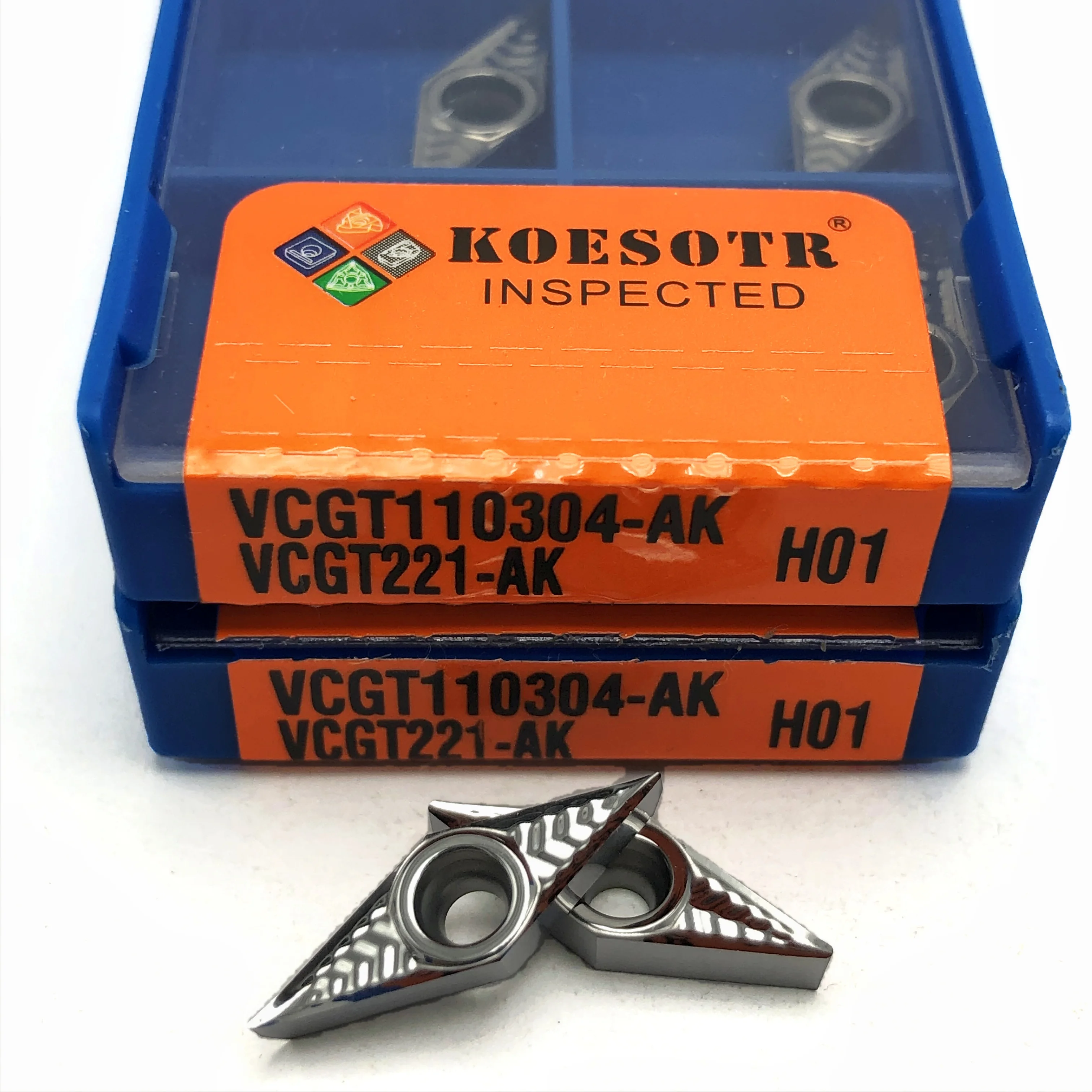 10pcs VCGT110308 AK H01 Aluminum cutter blade Insert Cutting Tool turning tool CNC Tools  Alloy wood VCGT110304  H01 VCGT110302