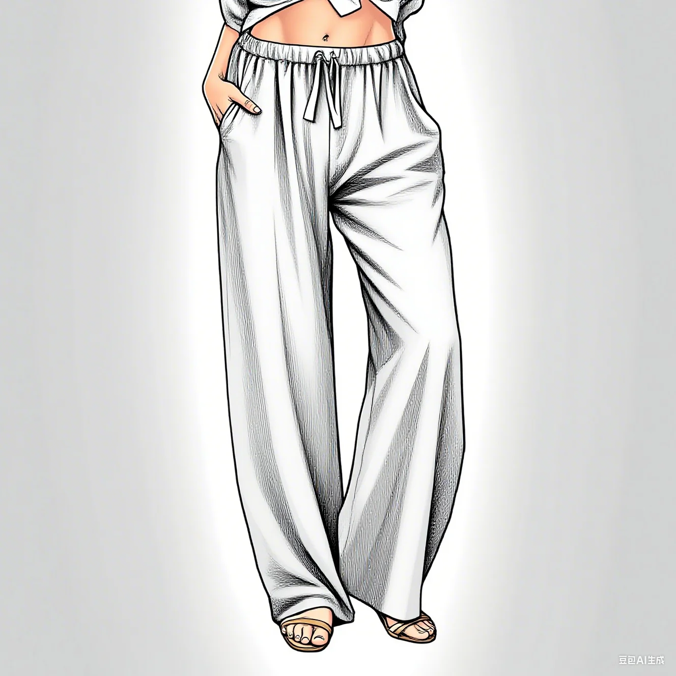 2025 Women's Cotton and Hemp Pants Fashion Harajuku Pants Girls' Extra Large Wide Leg Pants Loose Elastic Waist Running Pants Wo