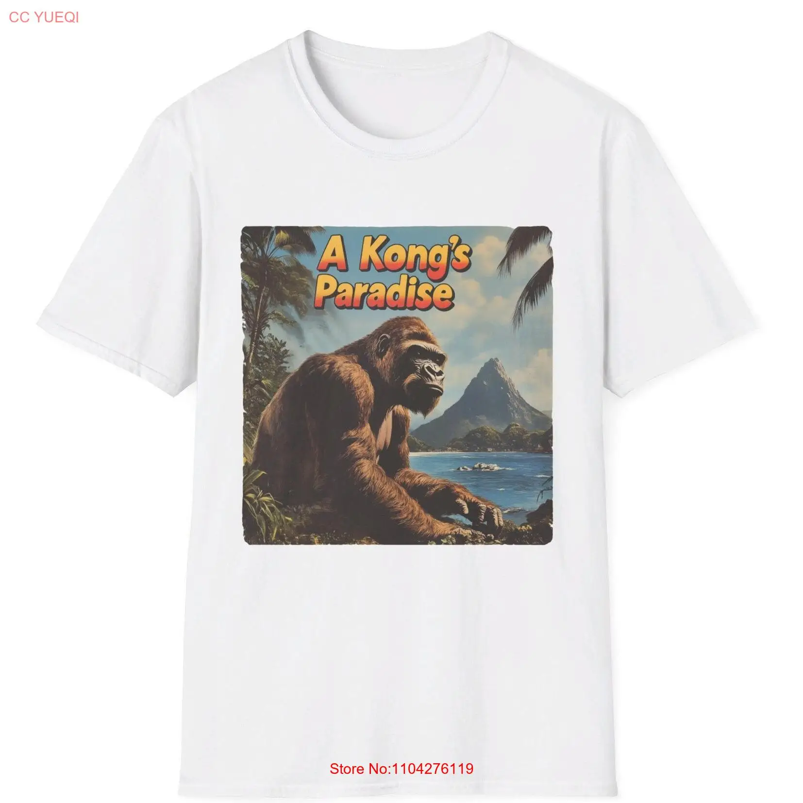 Cool Vintage Gamer T Shirt A Kong's Paradise DK Inspire  long or short sleeves