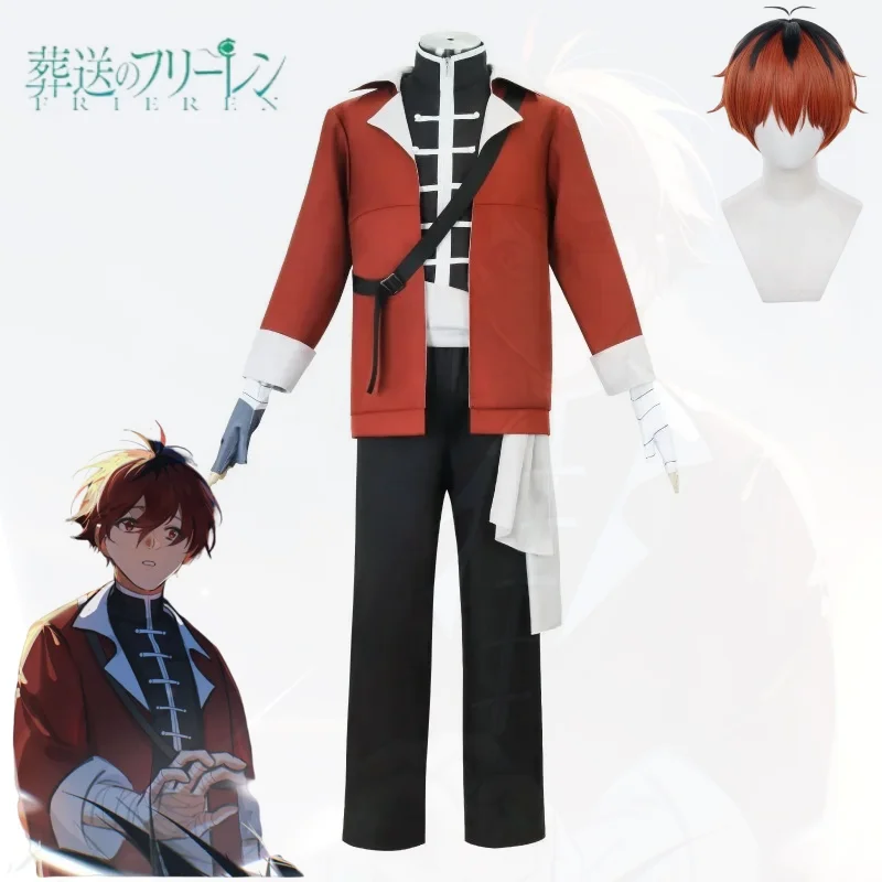 Stlavabo-Costumes de Cosplay pour Hommes, Veste Uniforme, Perruque, Gants, ixd'Halloween, Accessoires de Jeu, Costumes Anime Frieren Beyond 150.'s End