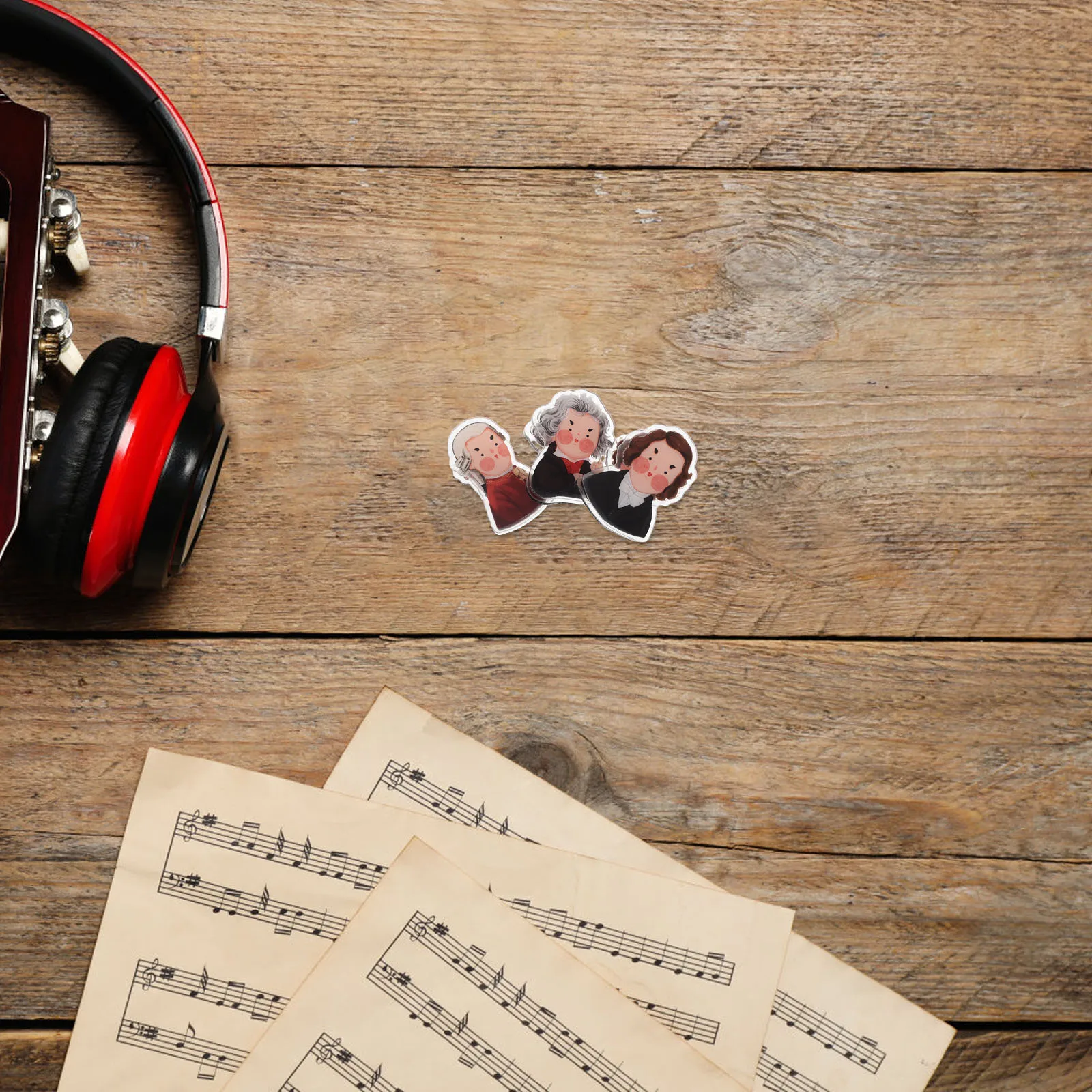 

3pcs Sheet Holders For Piano Violin Cartoon Page Marker Clips Lightweight Portable Book Clip Sheet Music Clips Music Accessories