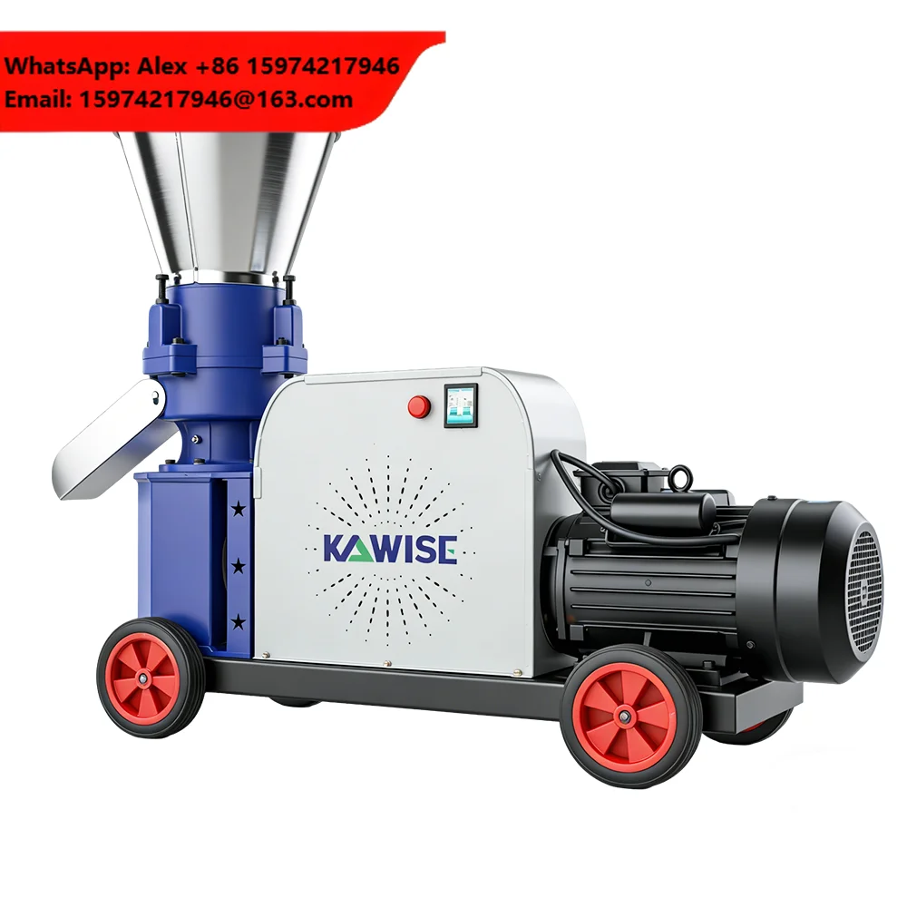 New Animal Feed Pellet Machine Electric Engine High Productivity 200kg/h Capacity Metal Construction For Poultry Fish Livestock