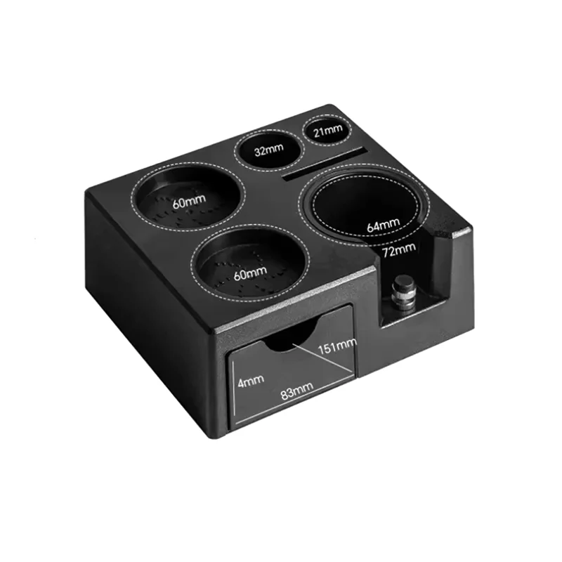 

ABVA-Espresso Tamper Holder Station Многофункциональный ящик для хранения кофе Аксессуары для кофе
