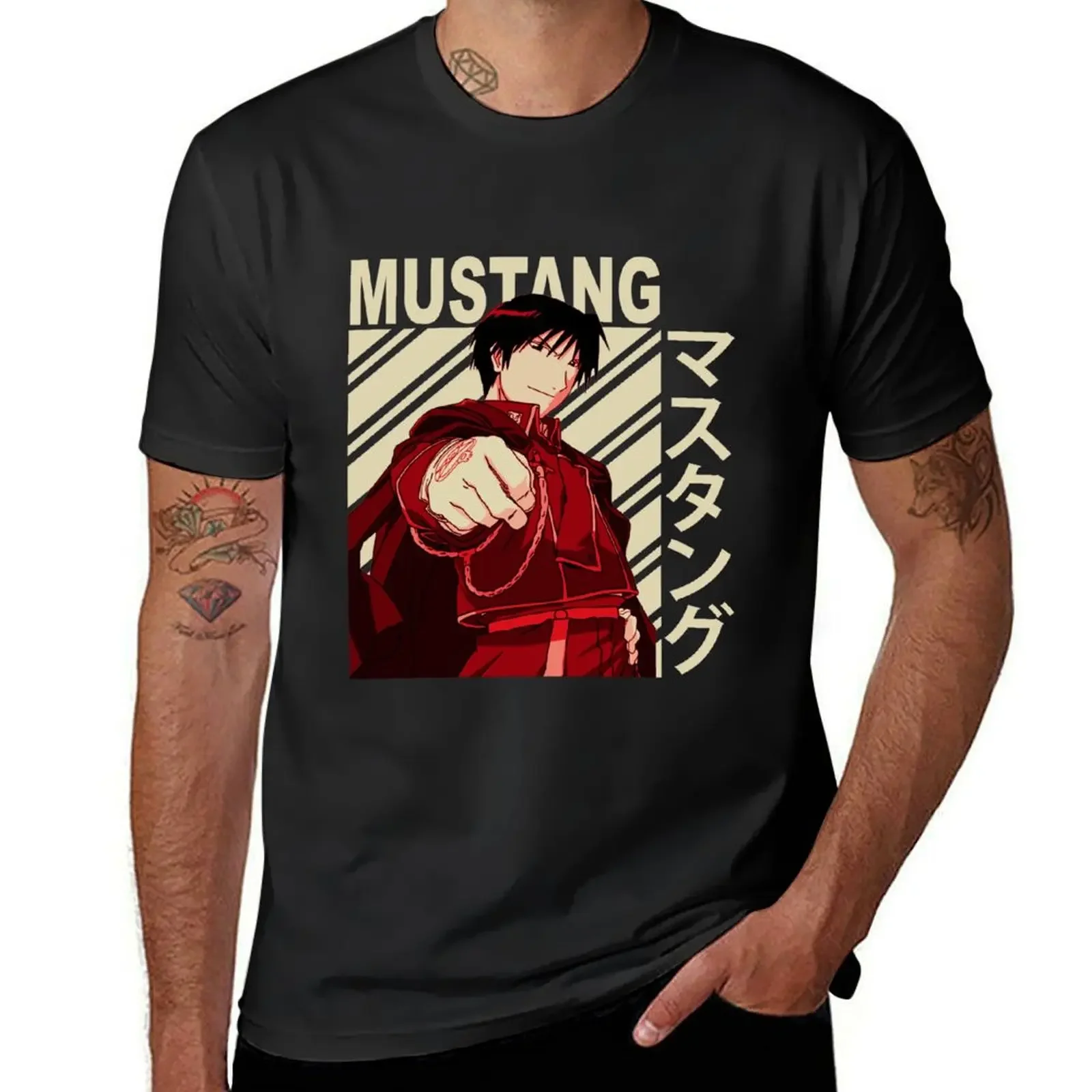 

Roy Mustang - Vintage Art T-Shirt shirts graphic tees graphic t shirt vintage cotton graphic tees mens vintage t shirts