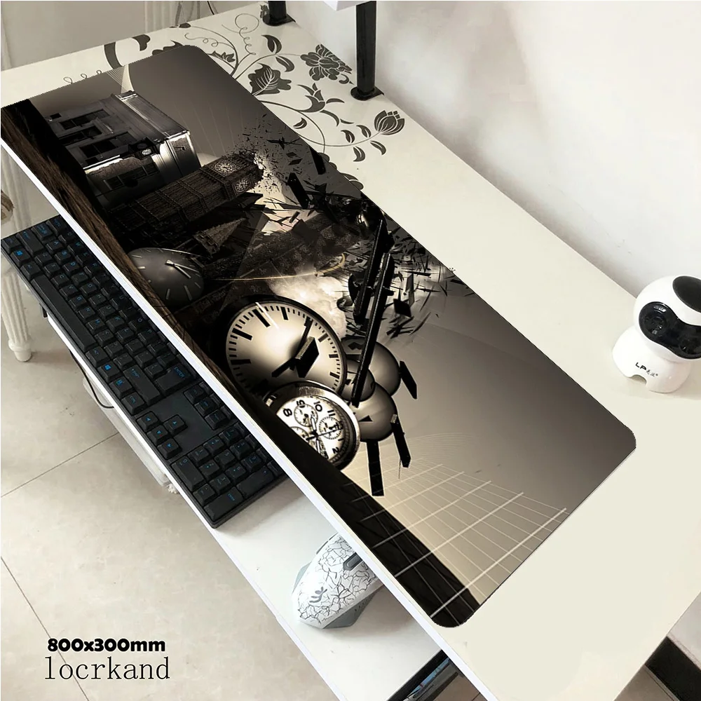 Clock mousepad gamer cheapest 800x300x2mm gaming mouse pad notebook accessories best seller laptop padmouse ergonomic mat