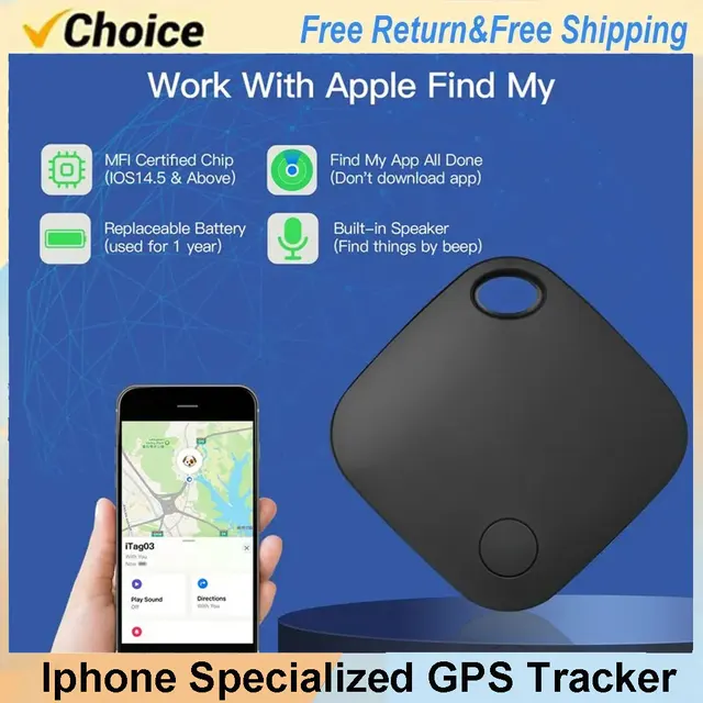 Inteligentny lokalizator GPS współpracuje z Apple Find My APP ITag Anti Lost Reminder Device MFI Rated Locator Car Key Pet Kids Finder Pk Airtag