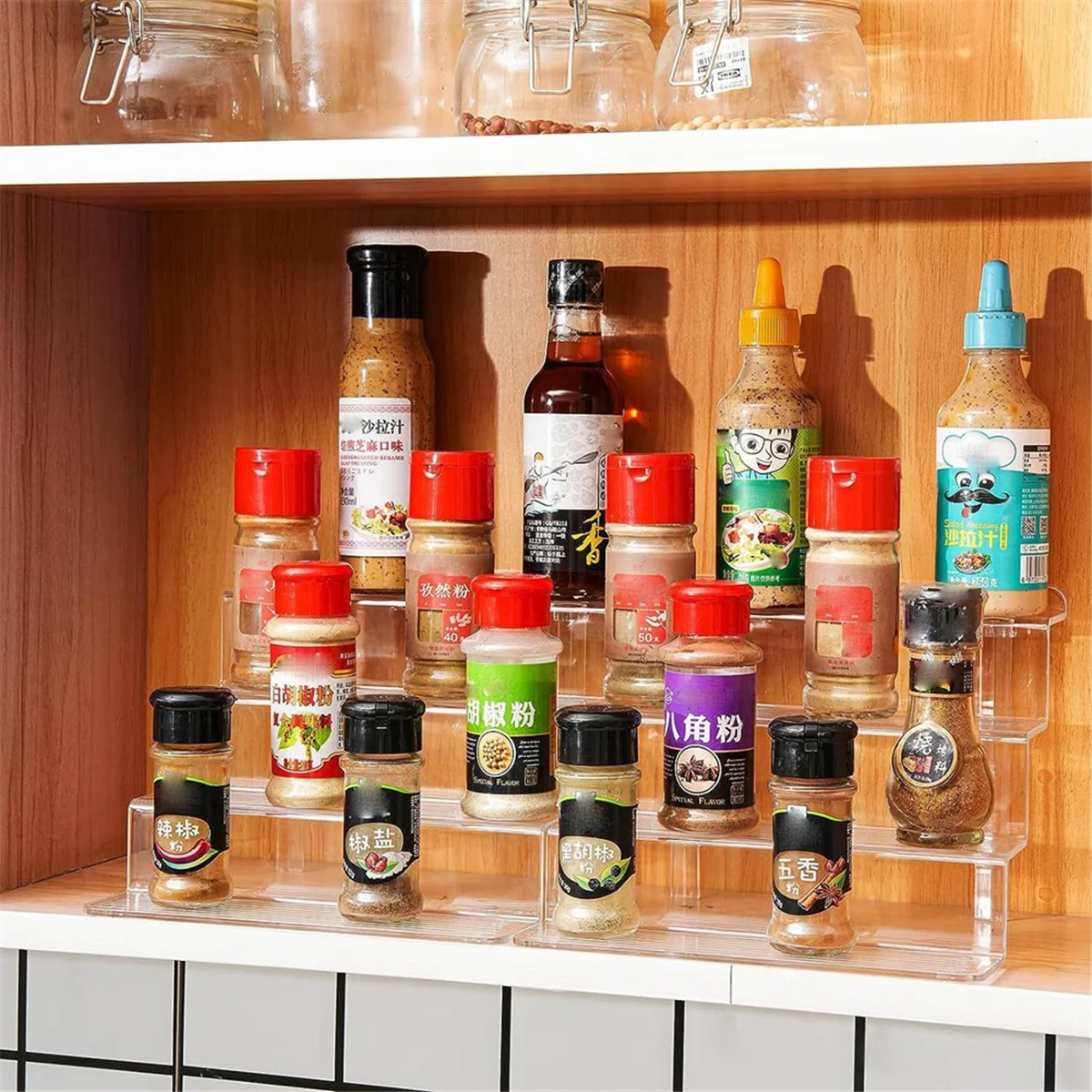 Акриловая стойка для подставки, 3 уровня, держатель для капкейков, прозрачный органайзер для духов, стенд, дисплей, полка, 2 шт.