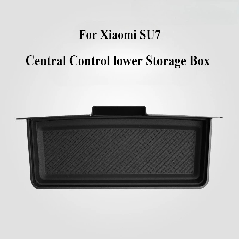 

For Xiaomi SU7 Leather Central Control Armrest Box Lower Level Storage Pad Classification Car Accessory