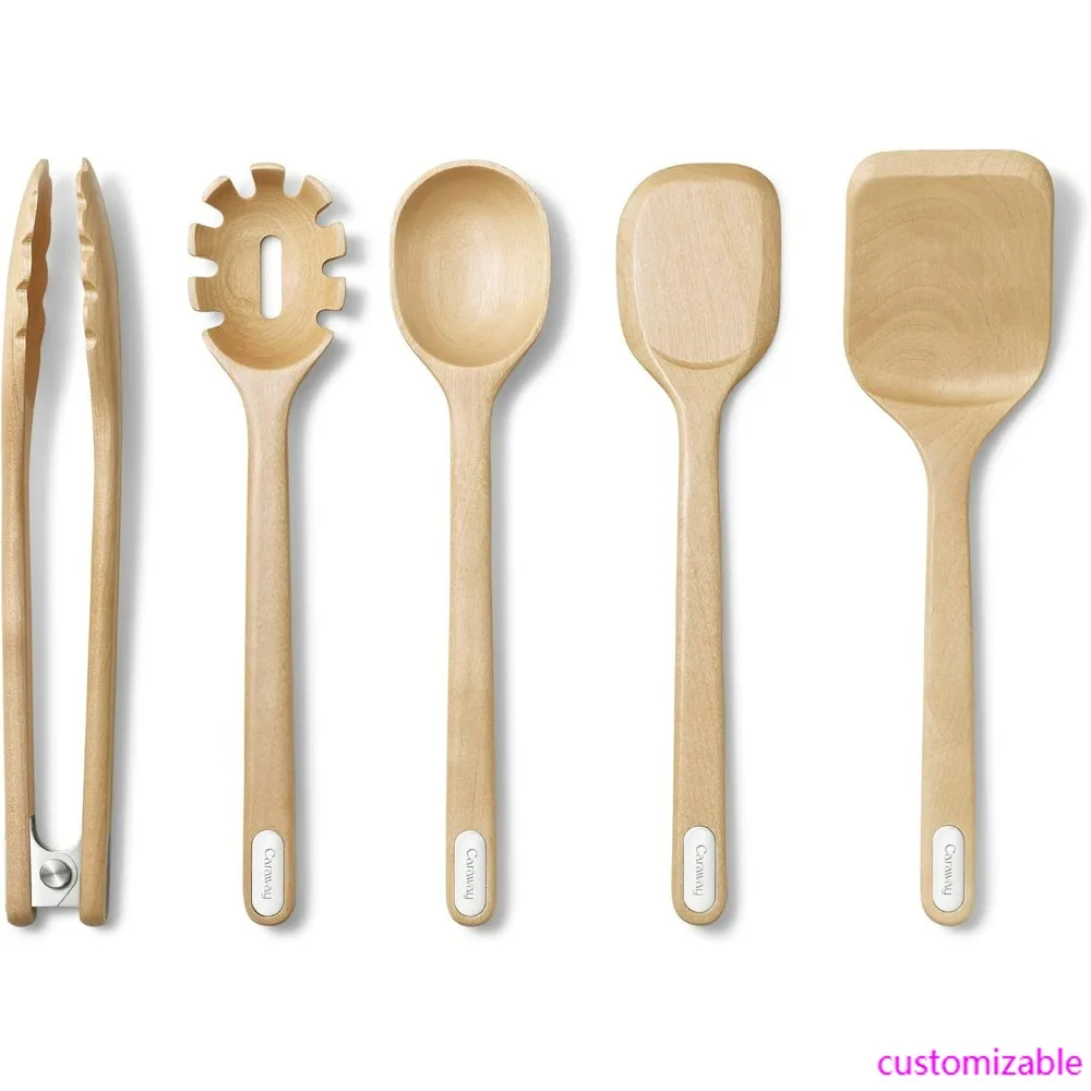 5-Piece Wood Cookin… - image