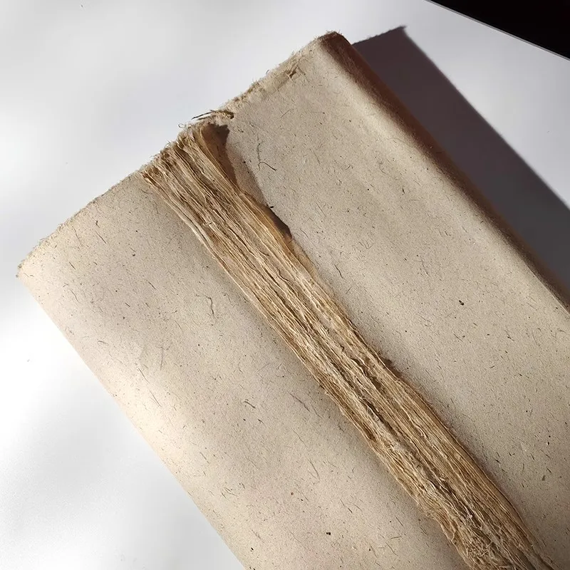 10 Sheets Handmade Mulberry Bark Paper - Semi-Raw/Semi-Ripe Xuan Paper for Traditional Chinese Painting & Calligraphy