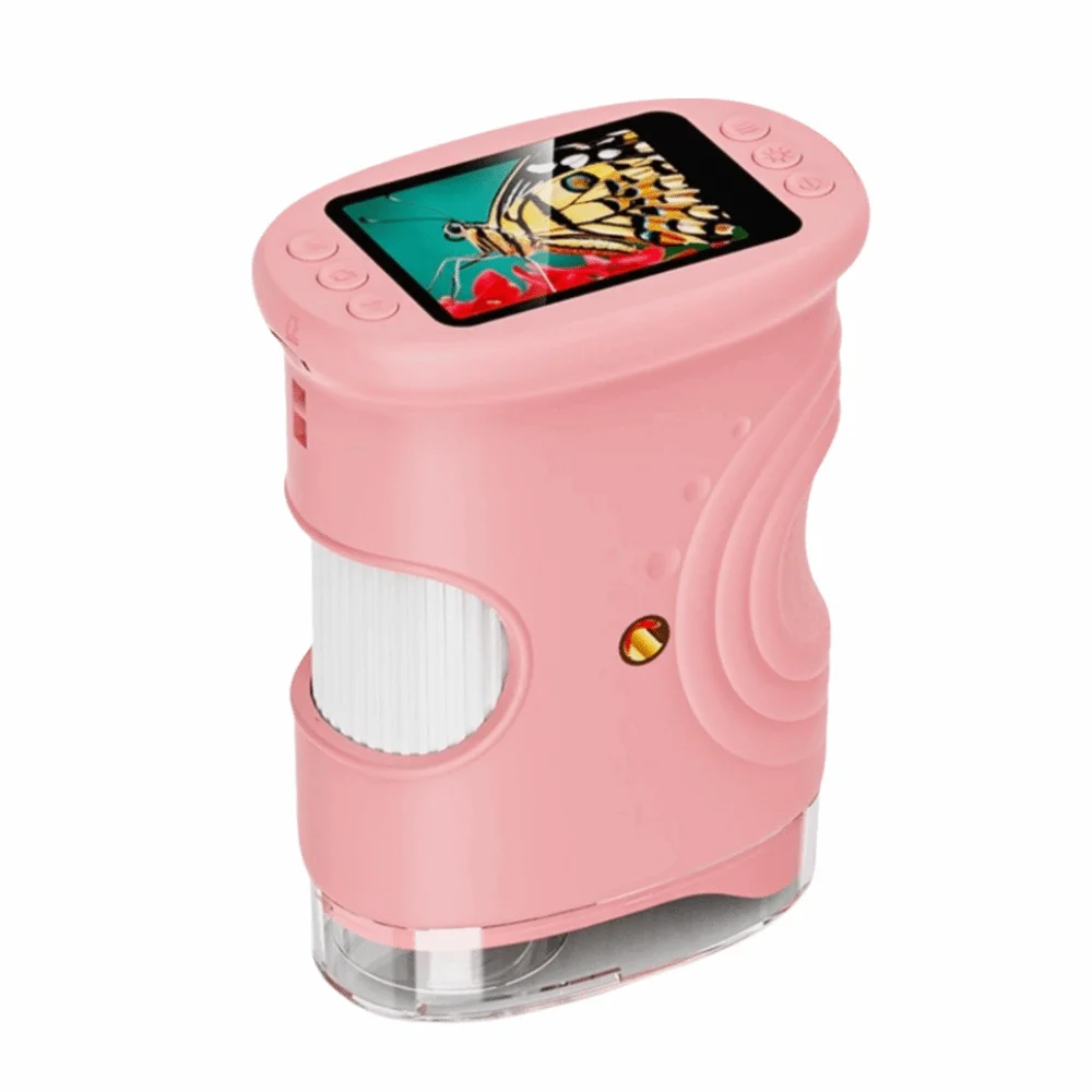 2 Inch IPS Screen Handheld Digital Microscope Portable Handheld Pocket Microscope 1000x Zoom Rechargeable