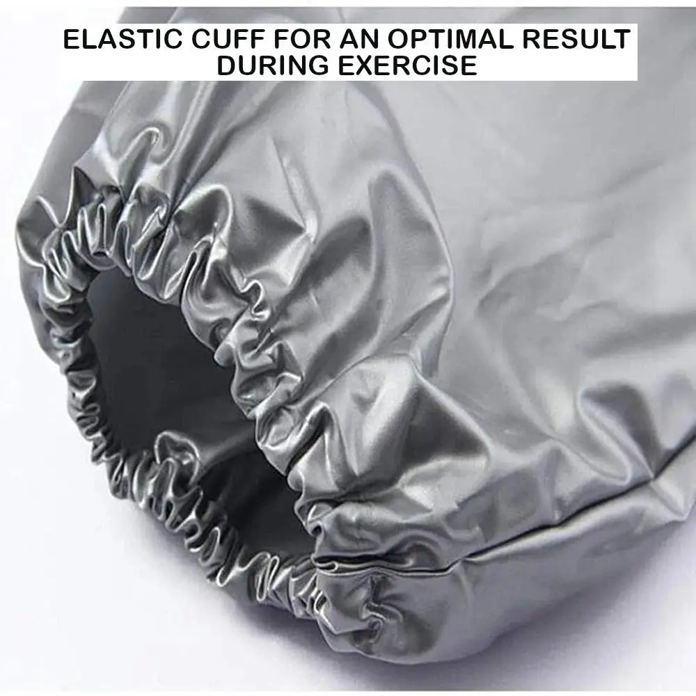Sport Suit Men Women PVC Sauna Suit Long Sleeve Elastic Waist Summer Men's Top Pants Set Sweat Suit Weight Loss Fitness Clothing image 3