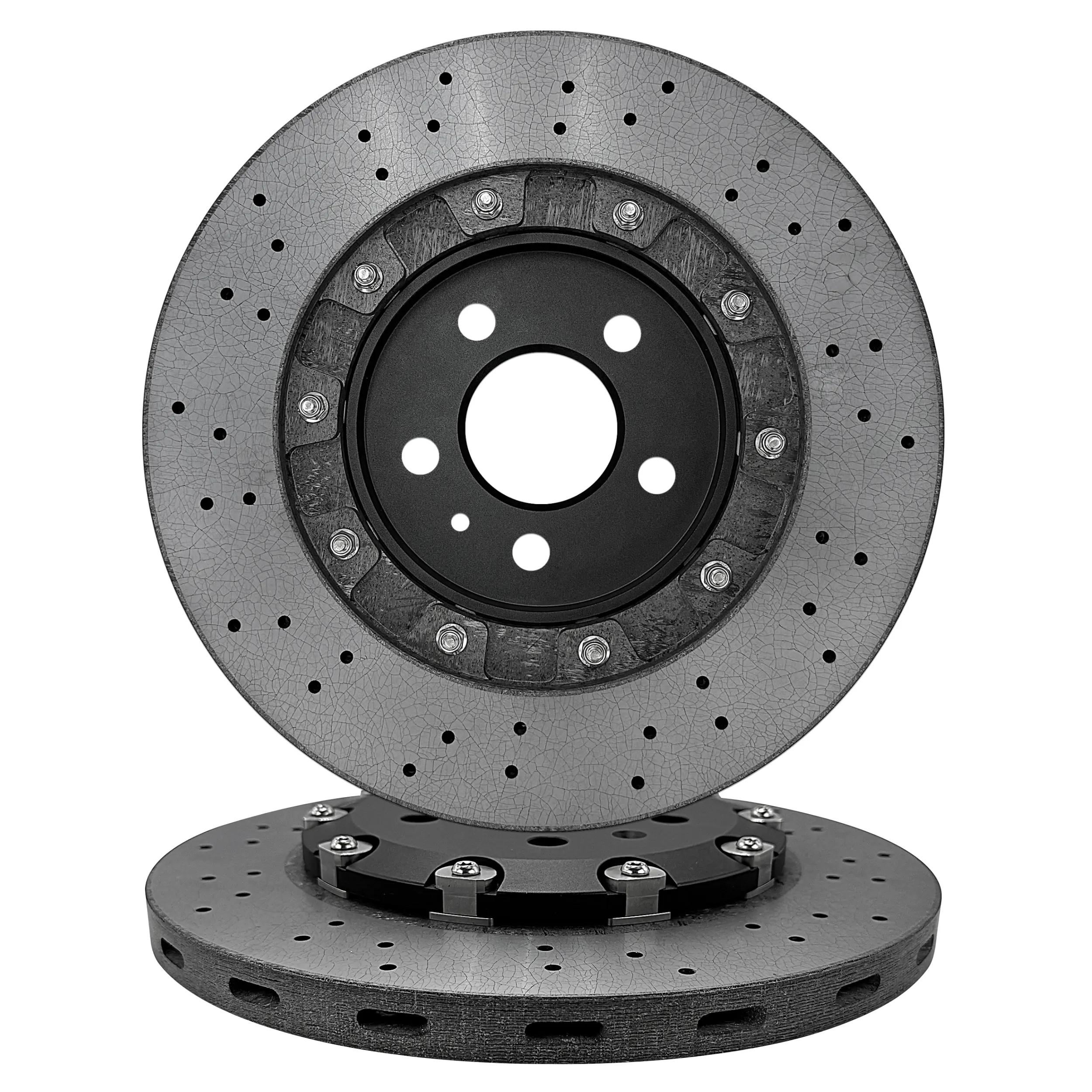 8W0615601G Rear 330mm 22mm CCB Brake Rotors Carbon Ceramic Disc For Audi