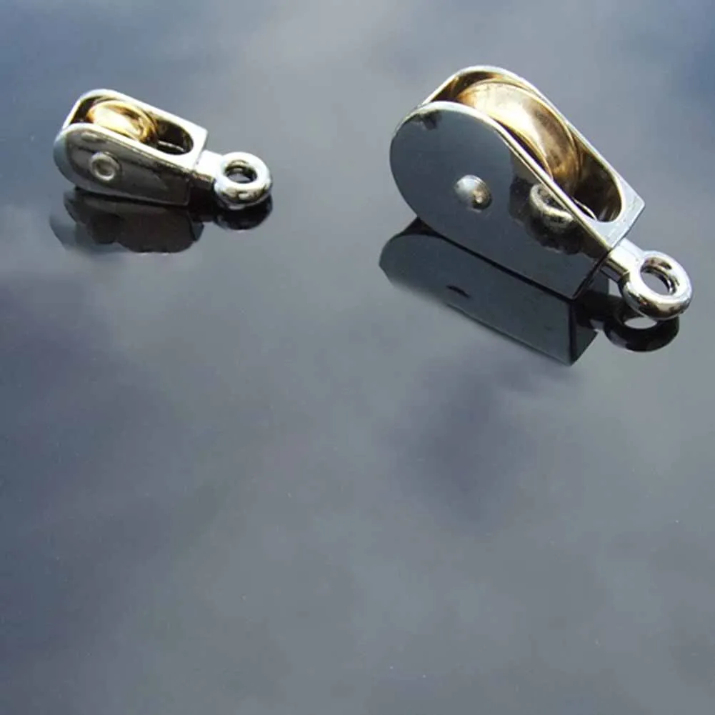 36 52 75mm Zinc Alloy Fixed Pulley Single Sheave Crown Block For DIY Lifting Rigging Hardware Heavy Du/ty Load Bearing Tool
