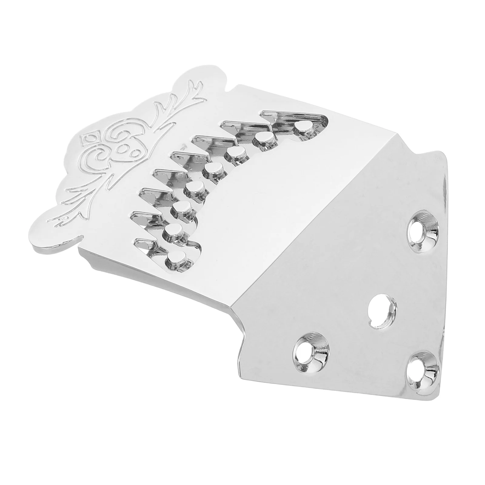 

1 Set Tailpiece For Triangle Mandolin Tailpiece Mandolin 8-String Metal Bridge Replacement Part Musical Instrument Accessories