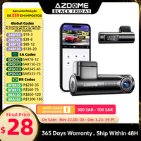 AZDOME M330 WiFi Dash Cam FHD 1296P Front Dash Camera for Cars Voice Control 0.96\