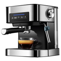 220V Italian Touch Coffee Machine Household Small Semi-Automatic High-Pressure Steam Milk Foam Office 20bar Stainless Steel