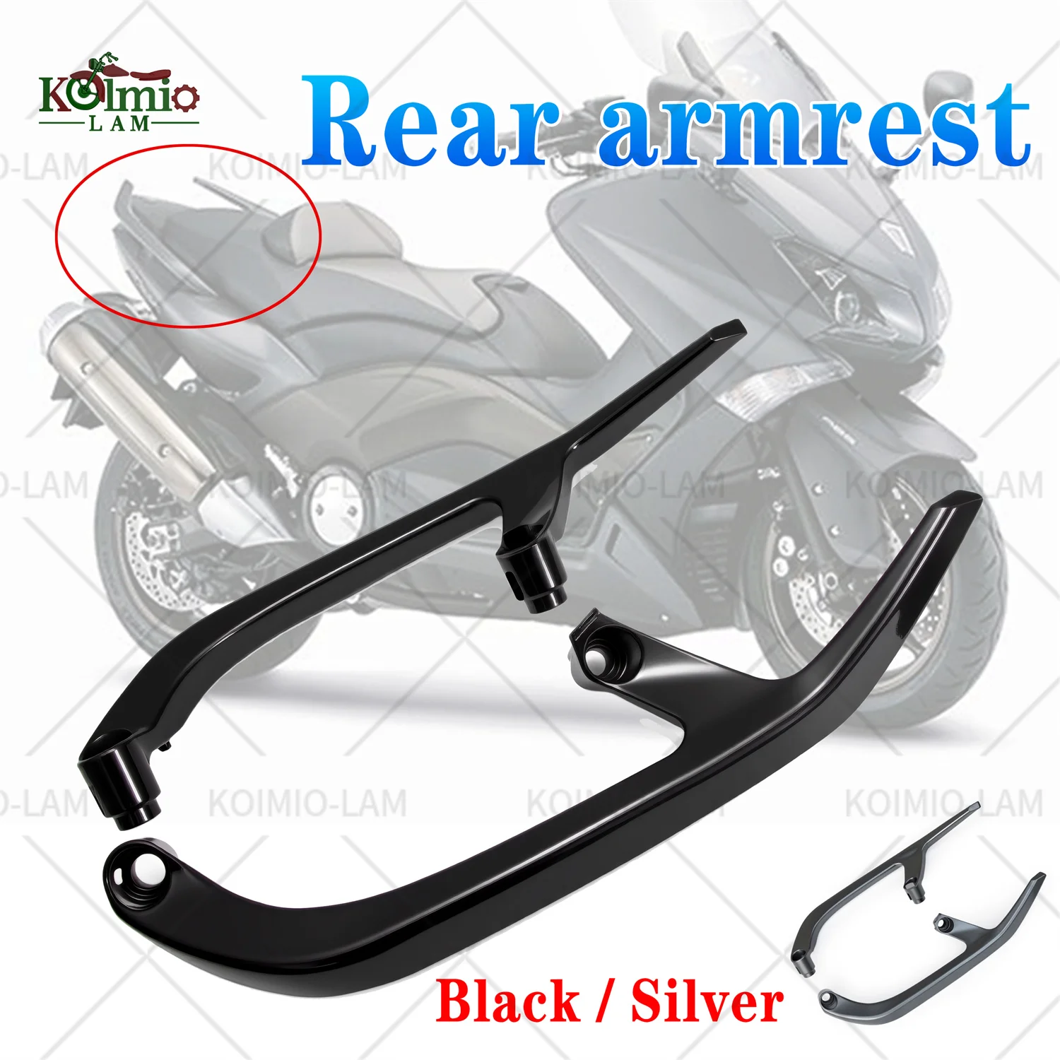 

Fit For 2008 - 2016 YAMAHA TMAX500 TMAX530 TMAX XP 500 530 Rear Passenger Hand Grab Bars Armrest Handgrip Grap Bar Bracket