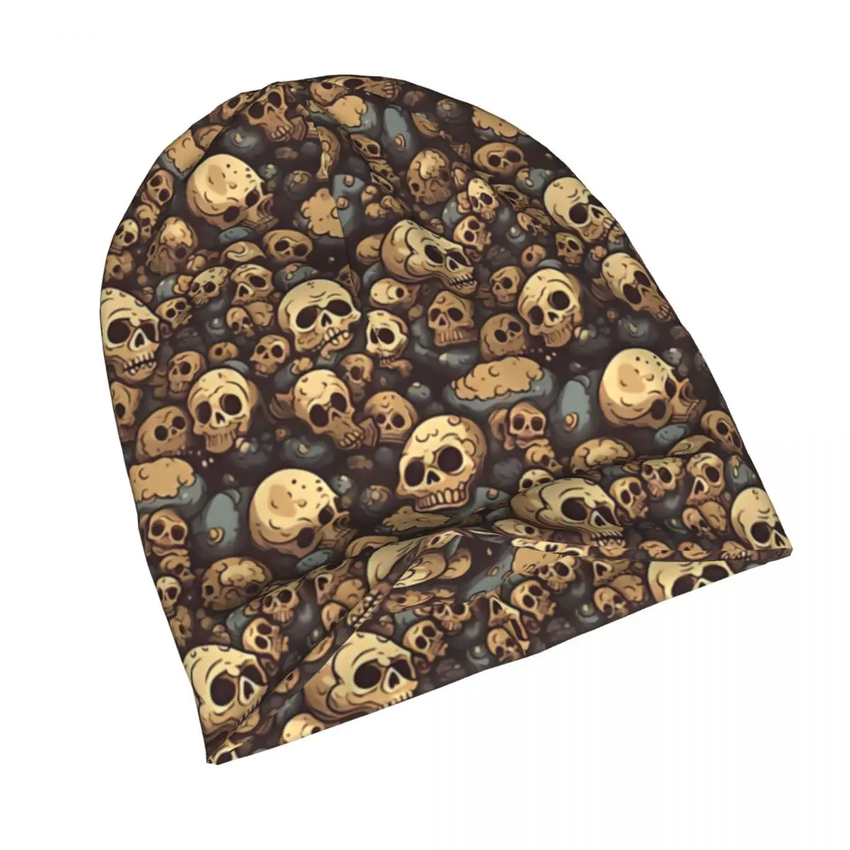 Skullies stile teschio berretti berretti cartone animato mucchio di teschi cappello sottile autunno primavera cappelli cofano uomo donna Hip Hop berretto da sci