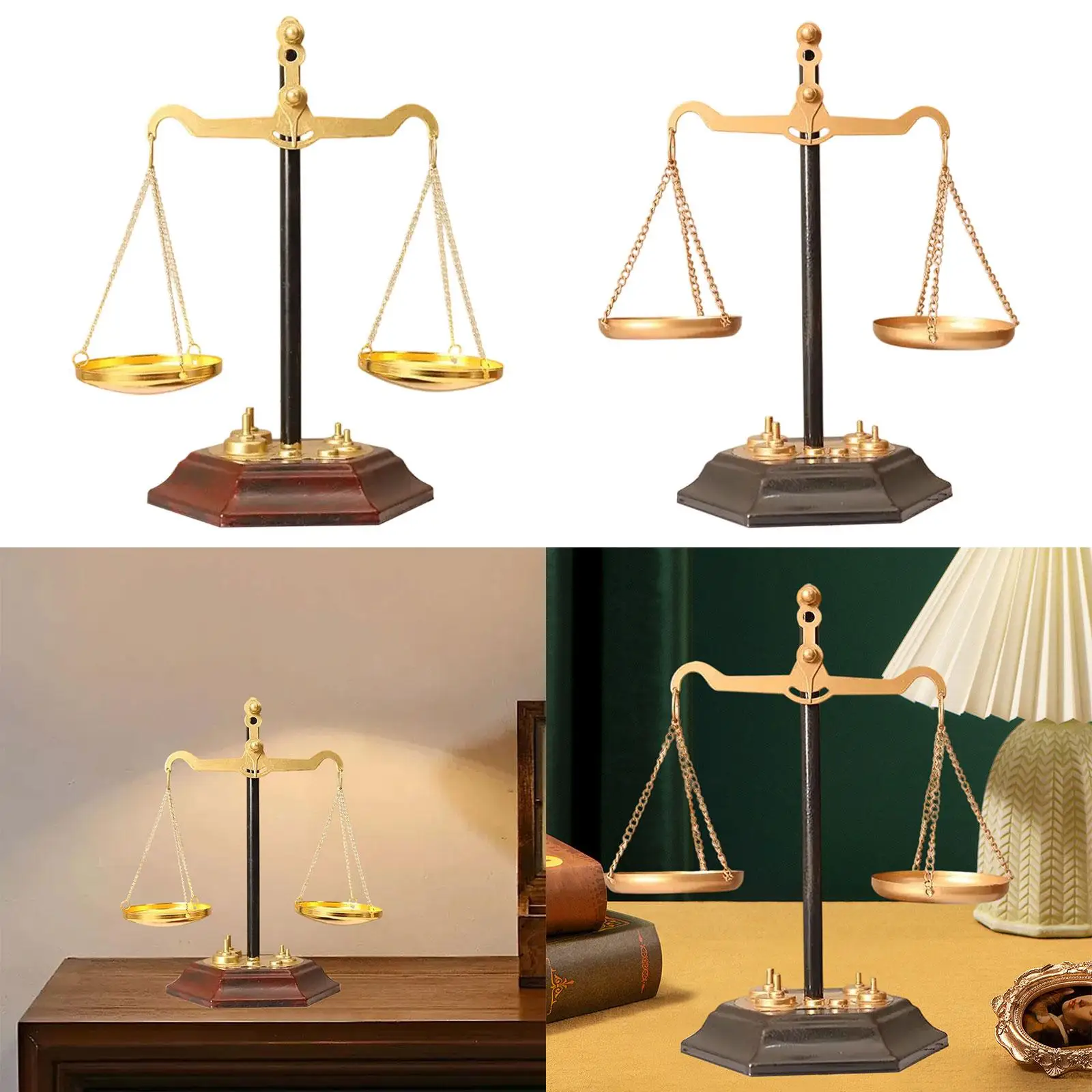 

Jewelry Display Desktop Balance Scale Art Organizer Decoration Centerpiece Stand Jewelry Storage for Bracelets Living Room