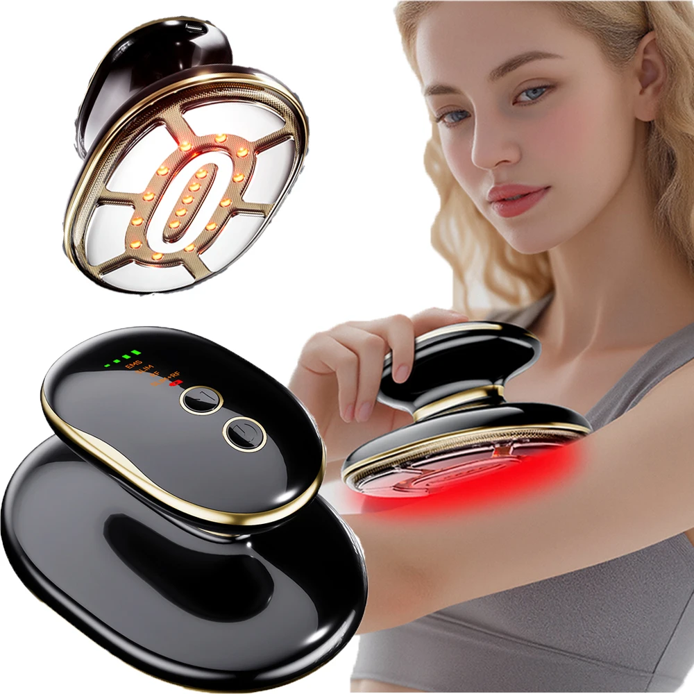 Masajeador Anticelulítico 4 en 1 EMS, Máquina Moldeadora Corporal, Masaje Eléctrico Inalámbrico para Adelgazar el Cuerpo, para Abdomen, Cintura, Brazos, Piernas y Glúteos