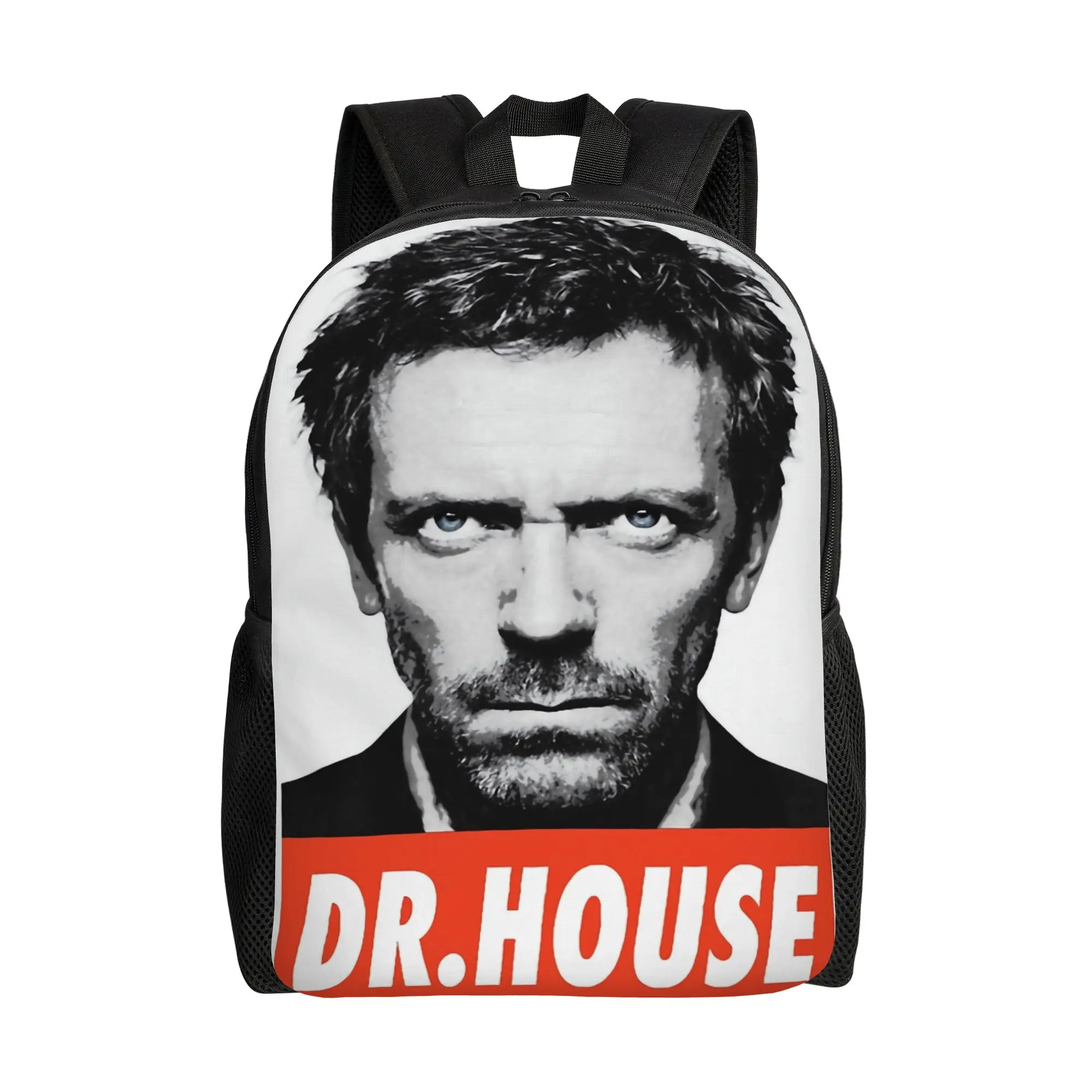 

Рюкзак Dr. House, мужской, мягкий, из полиэстера, современный, школьный, спортивный, на заказ
