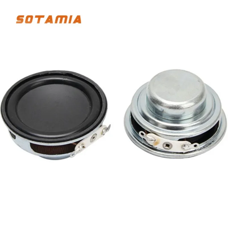 SOTAMIA 2Pcs 1.75 Inch Full Range Speaker 45mm 4 Ohm 3W Waterproof Audio Speaker Home Theater Loudspeaker DIY Bluetooth Speakers