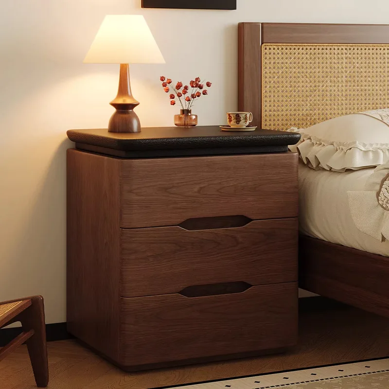 

Прикроватная тумбочка из массива дерева в кремовом стиле, роскошная тумба с выдвижным ящиком для хранения для спальни